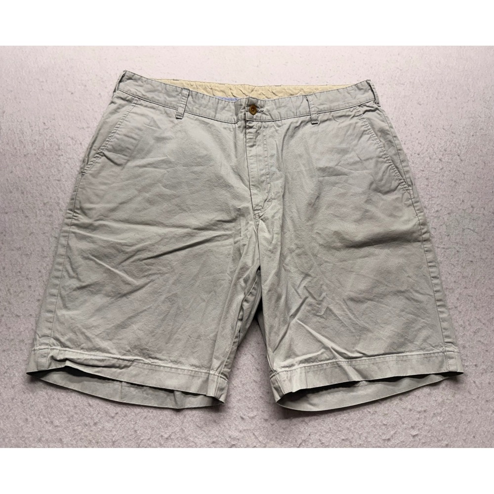 Bills Khakis Parker Short Classic Fit Mens 37 Light Khaki Cotton Made in USA